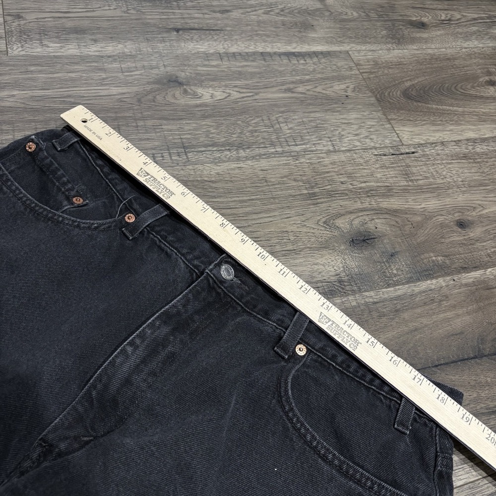 Vintage 2001 Levi's 550 Black Relaxed Fit Jean Shorts Mens Size 40 - Picture 9 of 9